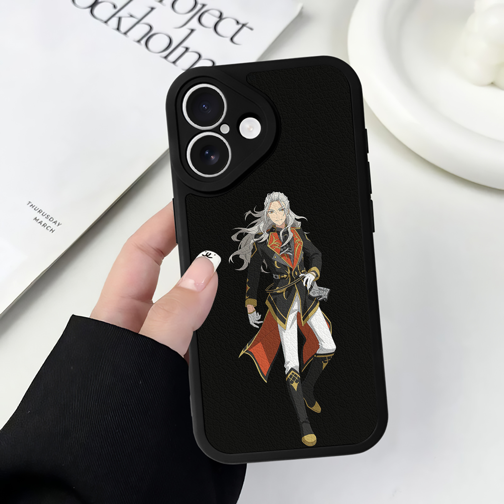 （画像用） あんさんぶるスターズ! Ensemble Stars 【iPhone 16シリーズ対応】シリコンスマホケース（レザー調） 材質：シリコン